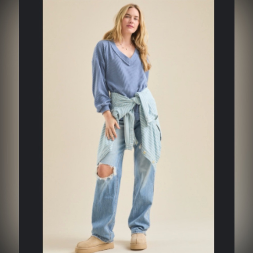 Altar'd State Light Blue Boyfriend Jeans